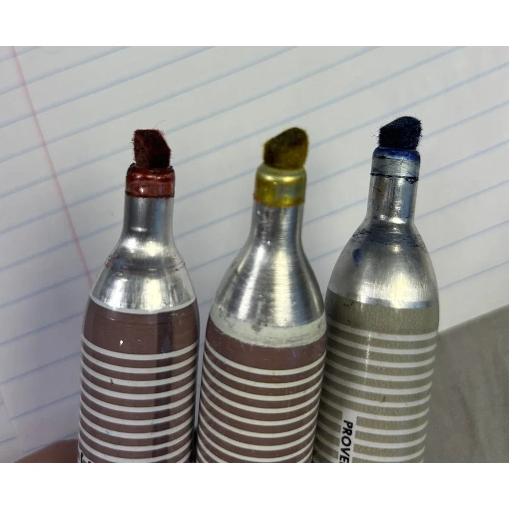 Vintage Sanford King Size Yellow Red Marker Smelly Permanent Ink Blue Red Yellow